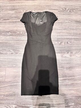 BEBE bodycon sweetheart neckline black dress size XS